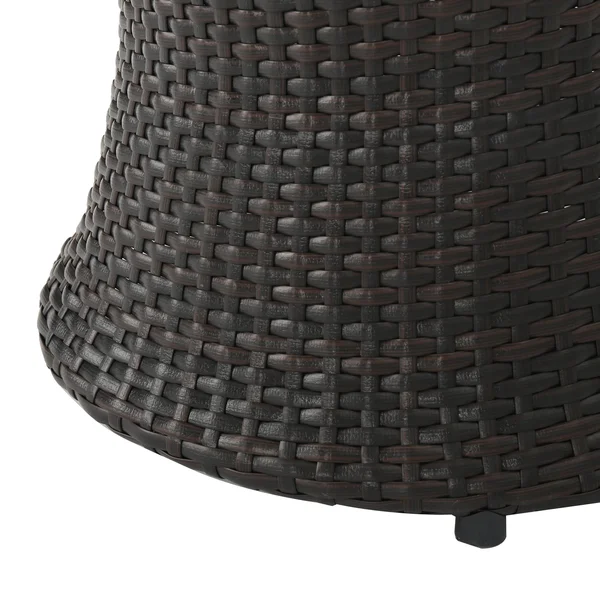 Mirage 3PC Wicker Stacking Chair Chat Set - Brown - Christopher Knight Home