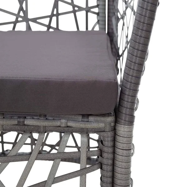 vidaXL Outdoor Chairs 2 Pcs with Cushions Poly Rattan White, 45999