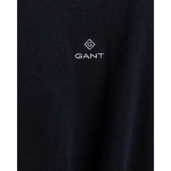 Gant Classic Cotton Crew Colour: Evening Blue - Size: XL