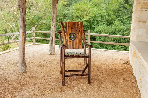 Leigh Country Char-Log Fleur-de-lis Bar Arm Chair