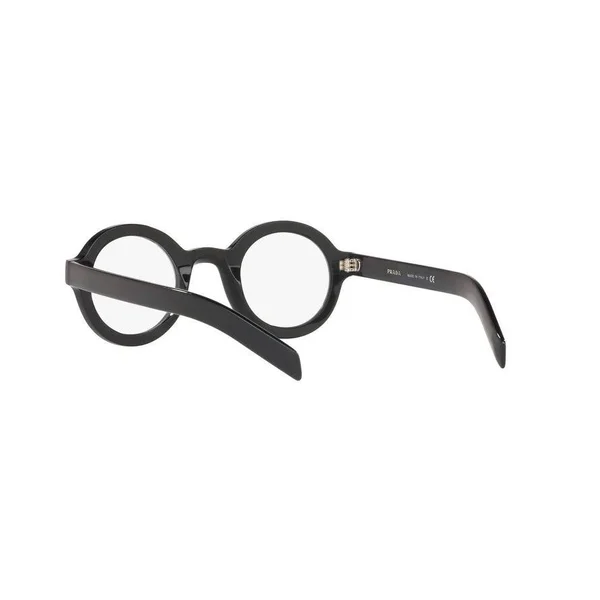 Prada CONCEPTUAL PR01XV Round Eyeglasses For Men - 43-26-145, 1AB1O1-BLACK
