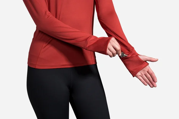 Brooks Women's Dash Half Zip (221433) Xs - Rosewood