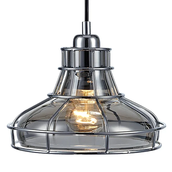 Versanora Illusione Metal Chrome Cage Finish Pendant Lamp