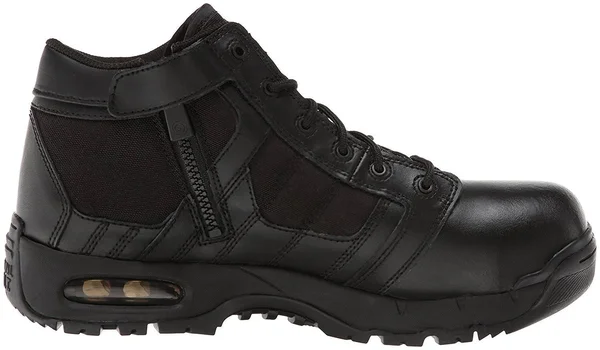 Original S.W.A.T. Men's Metro Air 5 inch Side-Zip Safety Tactical Boot - Black 5.5