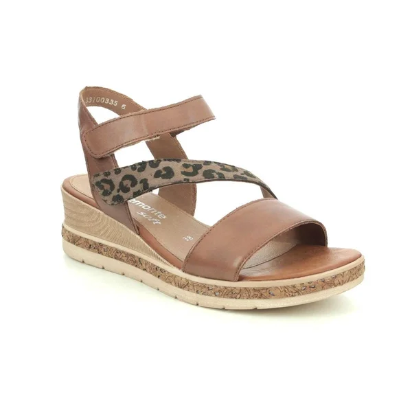 Remonte Jerilyn 54 - Womens Euro 38 US 7 - 7.5 Tan Sandal Medium