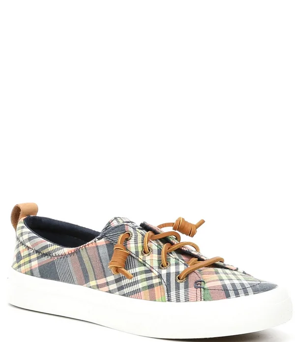 Sperry Top-Sider Women's Crest Vibe Sneaker - Size: 7, Kick Back Plaid