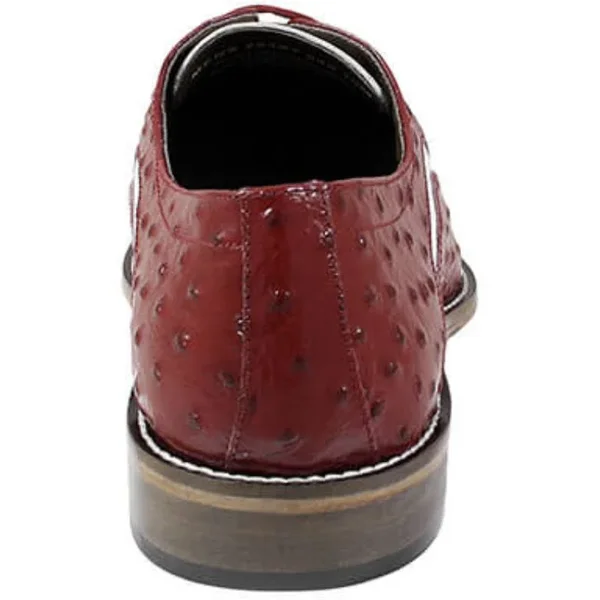 Stacy Adams Trevi Leather Sole Bike Toe Oxford Shoes Red Multi 25367-640 - Men's, Size: 7.5