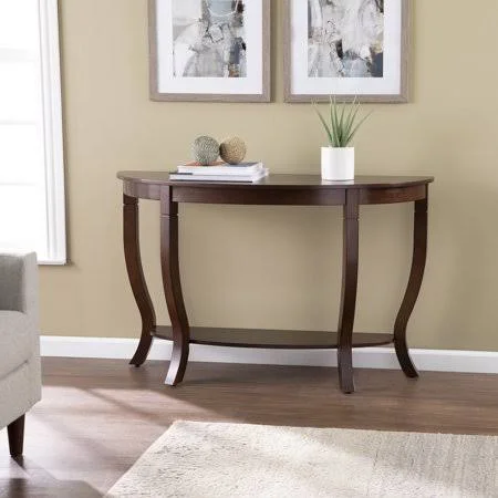 Southern Enterprises Arkia Demilune Console Table - Brown