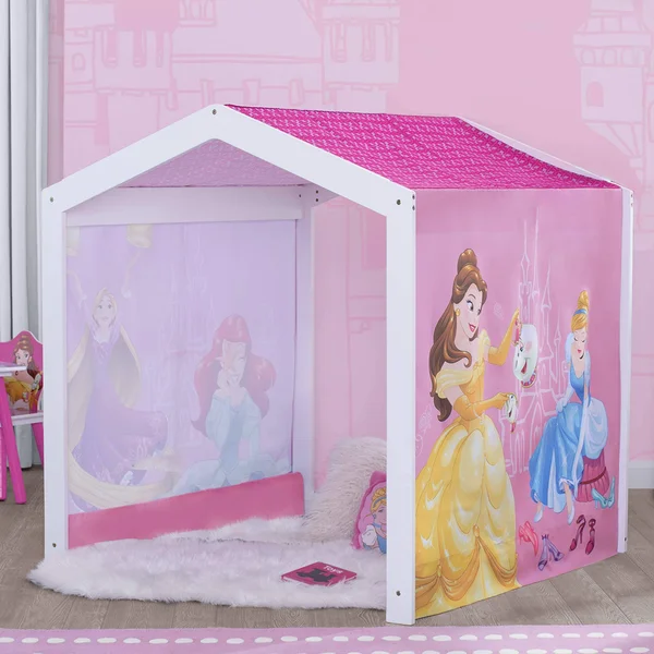 Disney Princess Indoor Playhouse with Fabric Tent for Boys and Girls by Delta Children