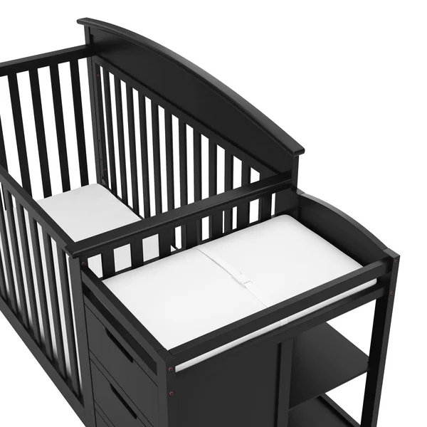 Graco Benton 4-in-1 Convertible Crib and Changer - Black