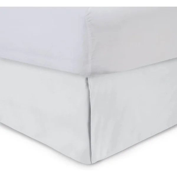 Harmony Lane Classic Tailored Bed Skirt with 14 Drop, King, Camel