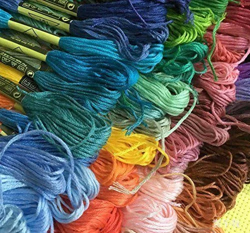447 Colors Hand Embroidery Floss Cross Stitch Threads Skeins Full Range of Color