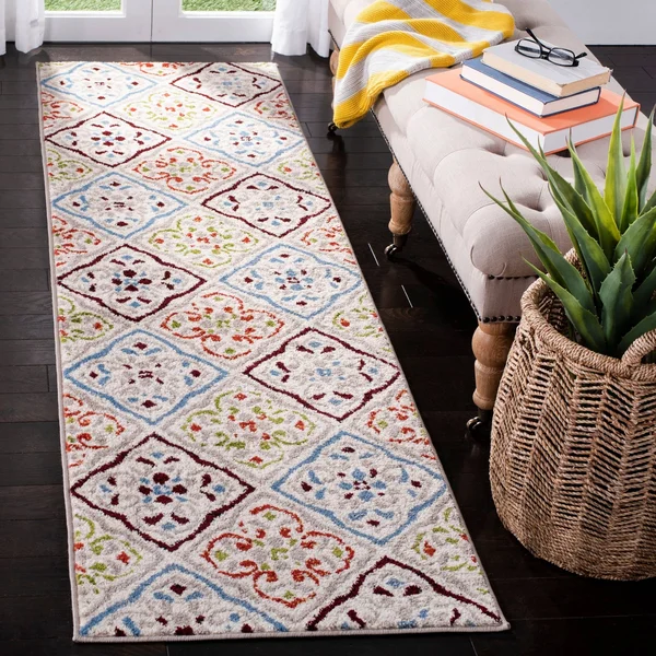 Safavieh Sagamore Light Grey/ Terracotta Rug (6& x 9&)