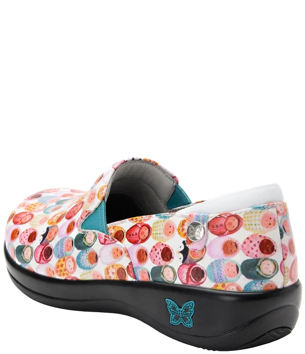 Alegria Keli Fresh Baked Printed Leather Clogs - 38(8/8.5M)