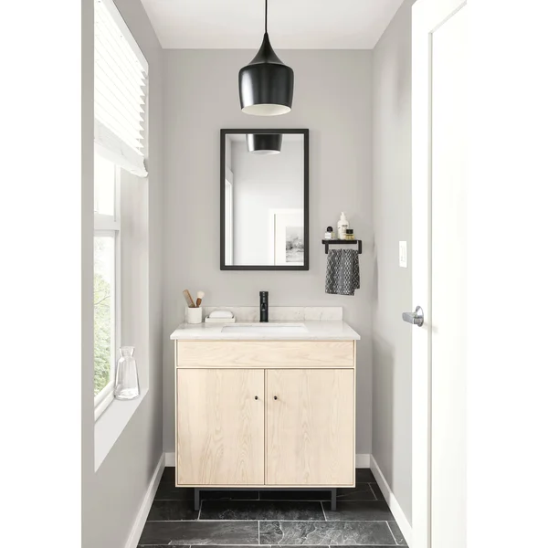Room & Board - Modern Soho Mirror 1.5D 22W 56H in Ocean Blue