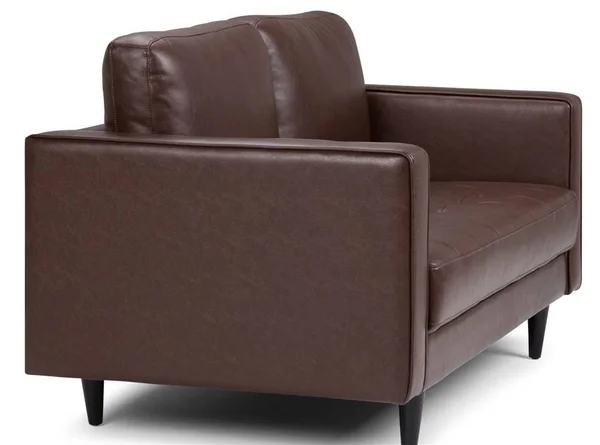Simpli Home Blaine Loveseat - Distressed Cognac Faux Air Leather
