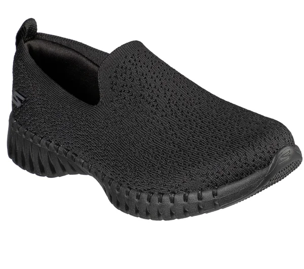 Skechers Women's GOwalk Smart - Glory Walking Shoes, Black/Black, 6.5