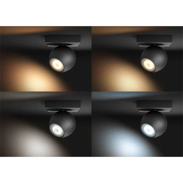 Philips Hue Buckram LED 1lmp. Spot Black Hardware/Electronic