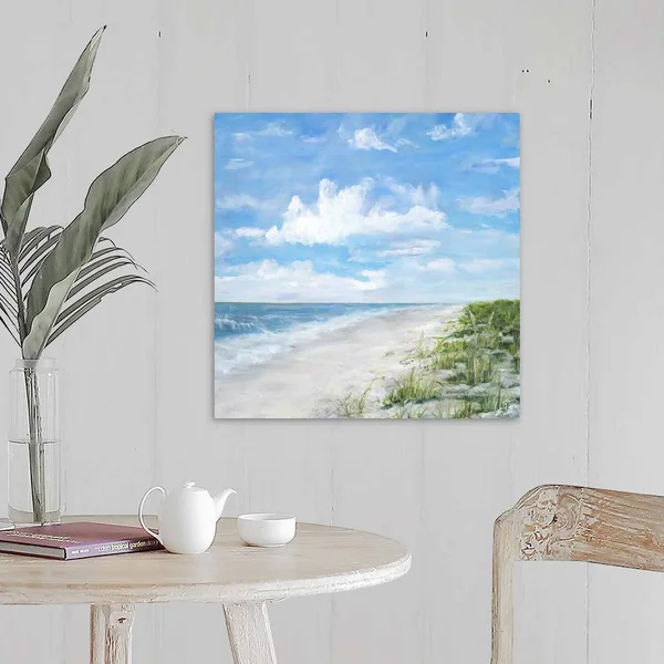 Day at The Beach Square, Canvas Wall Art, 20x20, Great Big Canvas