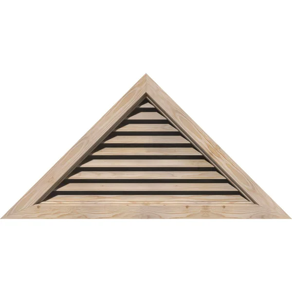 Ekena Millwork GVWTR36X1000SFPPI 36x22W x 10 1/2x22H Triangle Gable Vent (54 1/2x22W x 15 7/8x22H Frame Size) 7/12 Pitch: Primed