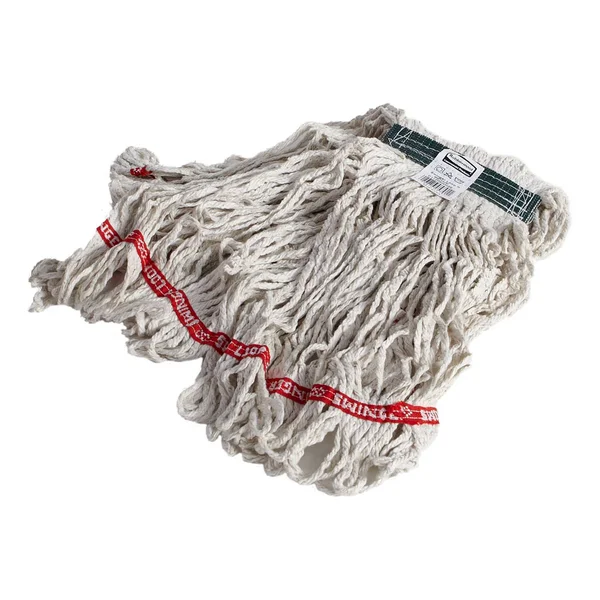 Rubbermaid Swinger Loop Wet Mop Heads, Cotton/Synthetic, White, Small, 6/Carton