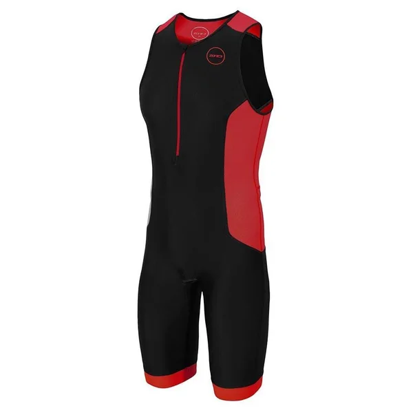 Zone3 Men's AquaFlo Plus Trisuit L - Black/Grey/Red