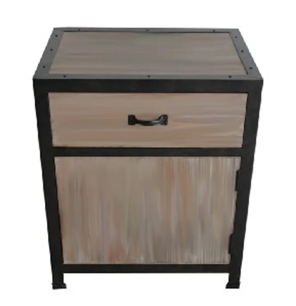 17x22 x 20x22 Brown Wood End Table