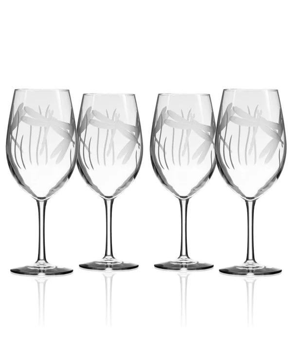 Rolf Glass Dragonfly All Purpose Wine 18oz - Set of 4 Glasses
