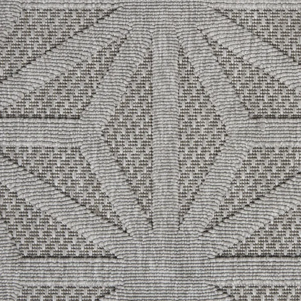 Nourison Palamos Bordered Light Grey 8& Round Area Rug, 7&10x22 x Round