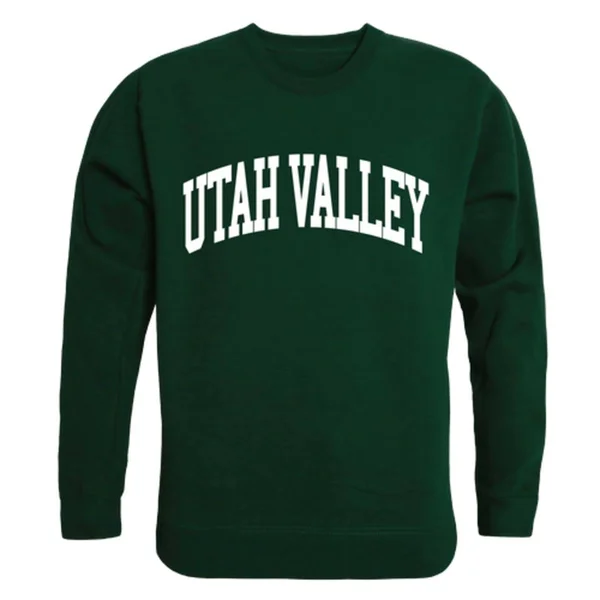 W Republic UVU Utah Valley University Wolverines Arch Crewneck Pullover Sweatshirt Sweater Forest X-Large - Men's, Size: XL, Gree