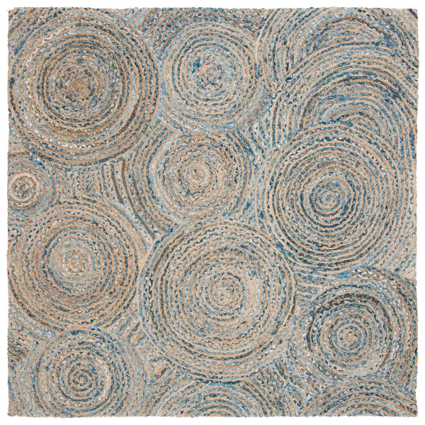Safavieh Cape Cod CAP603A Area Rug Natural, Denim 4& x 6& Rectangle