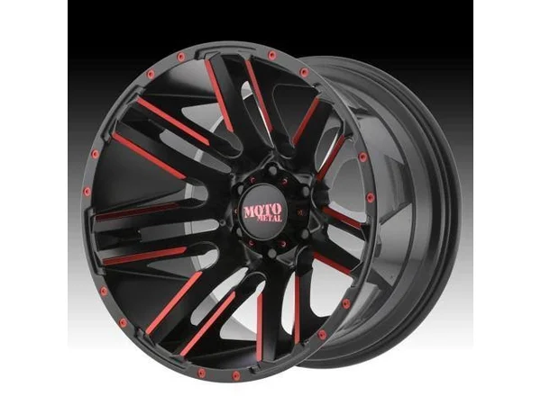 Moto Metal Razor MO978 Wheel 20x12 6x5.5 (6x139.7) Red Black -44mm Offset