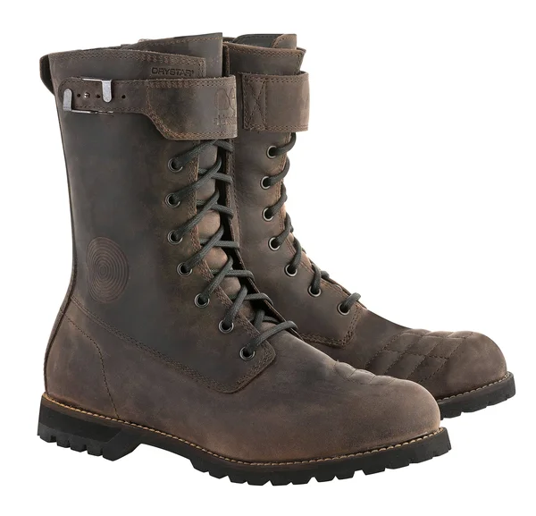 Alpinestars Firm Drystar Boots (8 - Dark Brown Oiled)