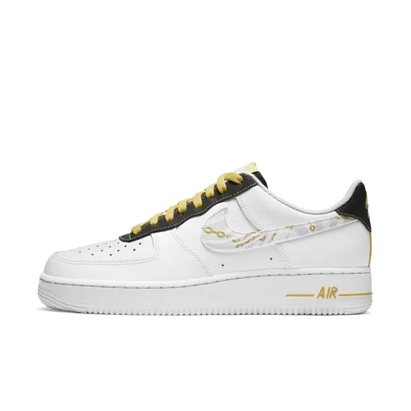 Nike Air Force 1 LV8 - Mens White/Saturn Gold Size 13.0