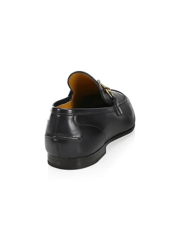 Gucci Jordaan Leather Loafer - Brown, Men's, 7D