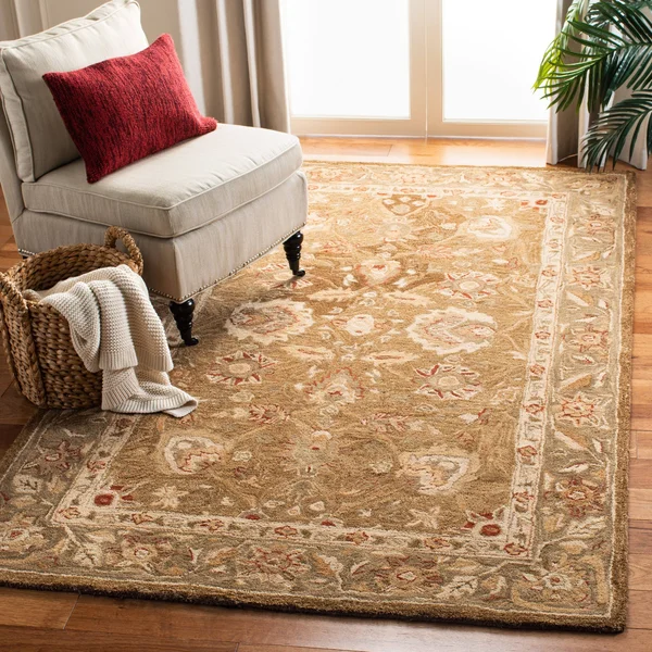 Safavieh Anatolia Brown/Green Area Rug; 8& x 10&