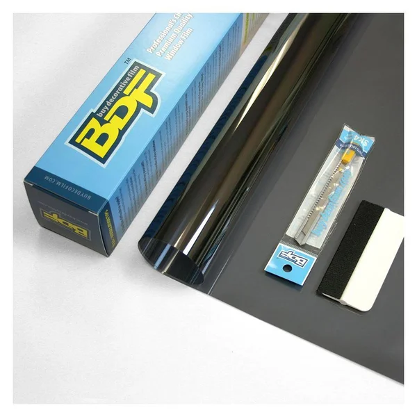 BuyDecorativeFilm 36 in. x 50 ft. NA05 Daytime Privacy and Sun Control Black (Very Dark) Window Film