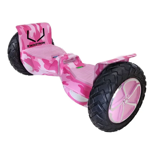 Swagtron Swagboard T6 Outlaw Off-Road Bluetooth Hoverboard - 12mph Speed, Pink