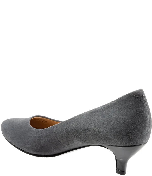 Trotters Kiera Pumps, Women's, Dark Brown Suede, Size: 6
