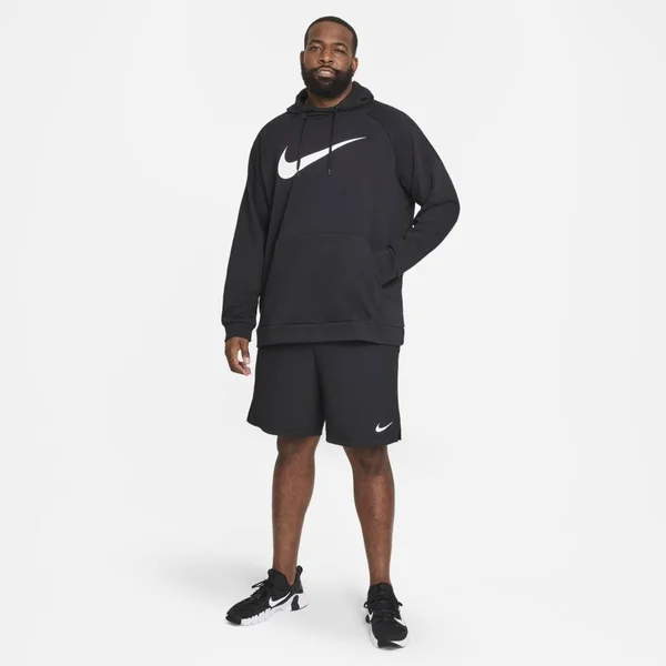 Nike Men's Dri-Fit Pullover Training Black Hoodie, Size: Small