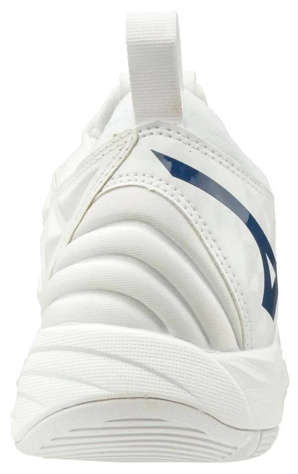 Mizuno Wave Momentum White/Navy Women's Volleyball Shoes, Size: 7