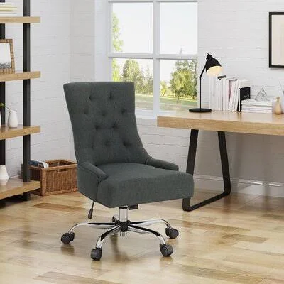 Anja Task Chair Andover Mills Upholstery Color: Dark Gray