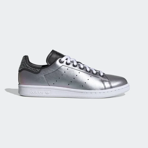 Adidas Originals Women's Stan Smith Sneaker, Black/White/White, 8.5