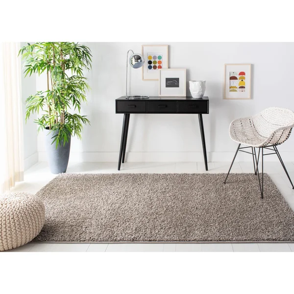 Safavieh New York Shag Ivory 6 ft. 7 in. x 6 ft. 7 in. Square Area Rug