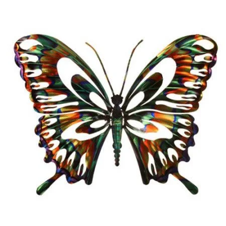 Butterfly 3D Metal Wall d?cor Bay Isle Home? Size: Small