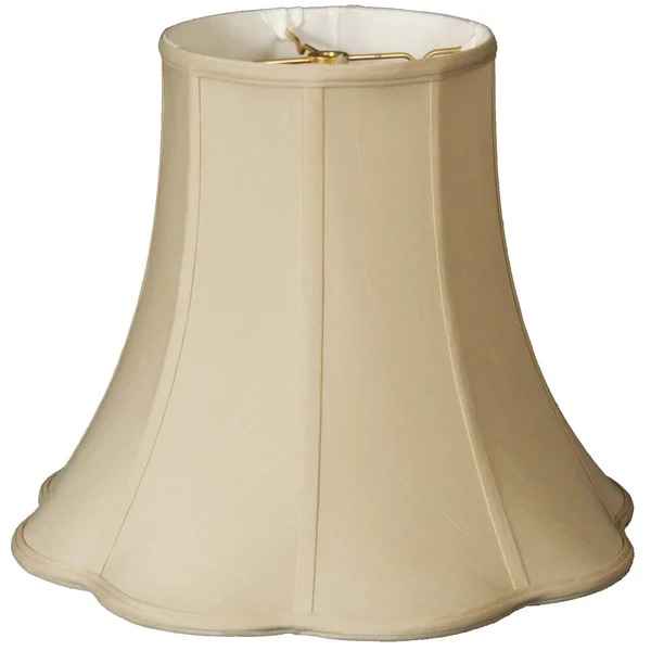 Royal Designs Bottom Outside Scallop Bell Beige Lamp Shade - 8 x 16 x 14 - Color