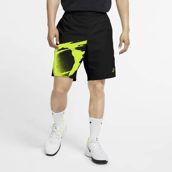 Nike Men's Court Slam Tennis Shorts - XXL, Black