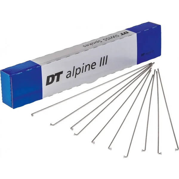 DT Swiss Alpine III Silver Spokes - 13 - 15, 14 G \x3d 2.34, 1.8, 2 mm