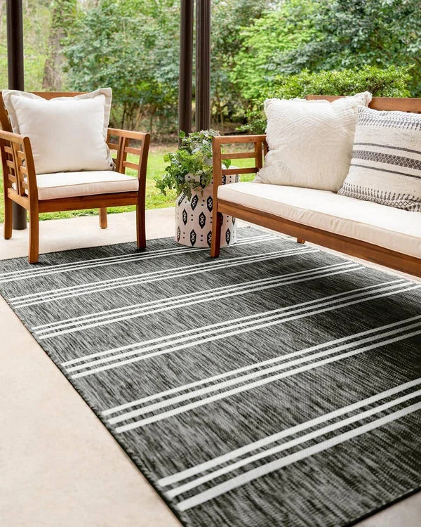 Jill Zarin Anguilla Indoor Outdoor Rug - Red, 6x9 ft