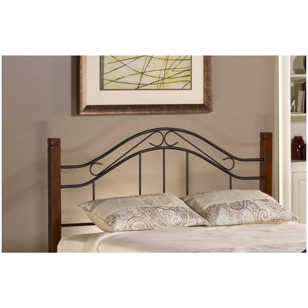Hillsdale Matson Cherry & Black King Headboard (Rails Not Included)